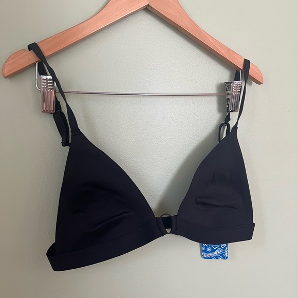 Free People Black Bralette Womens L. - Picture 2 of 4